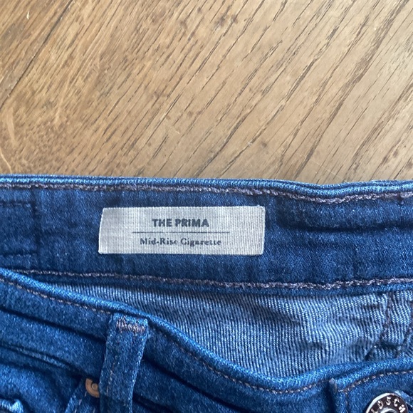 AG (Adriano Goldschmied) The Prima Jeans sz31R Mid-rise Cigarette - Picture 7 of 10